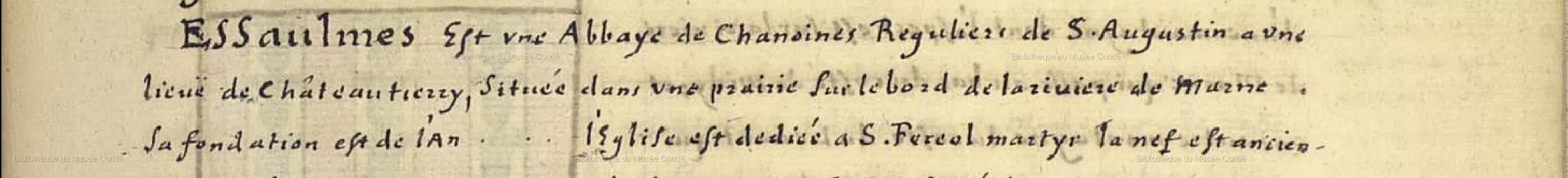 Extrait de l'Armarium de Pierre de La Planche